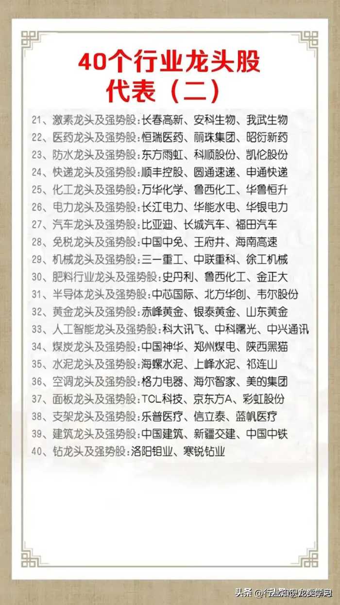 最具价值龙头：中字头，垄断性，全球第一，华为，中药，苹果MR等