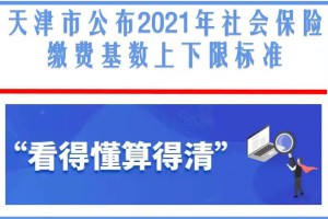 天津公布2021年社保缴费基数上下限标准：一定要注意以下2件事